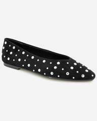 Studded Flat in Black
