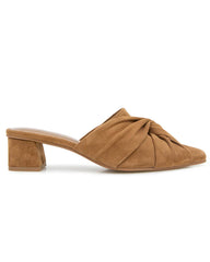 Lanis Suede Mule in Caramel