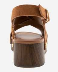 Quintana Suede Wedge in Caramel